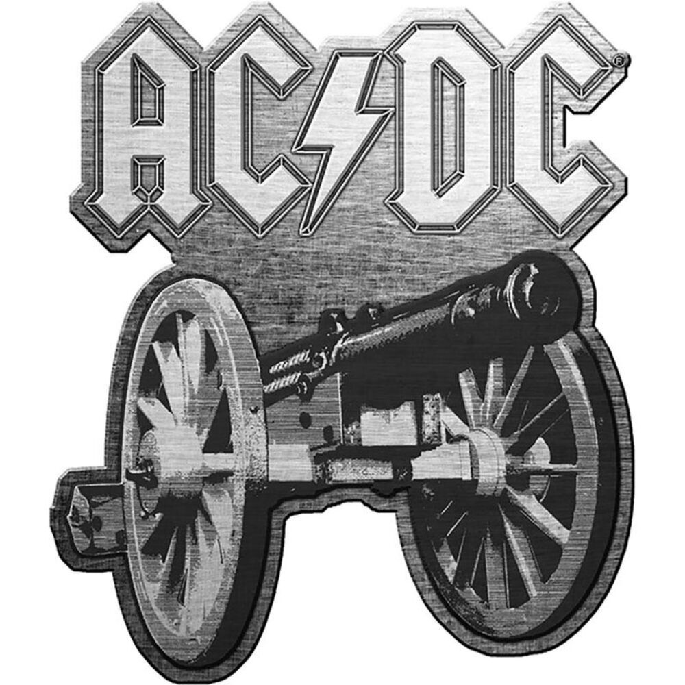 AC/DC For Those About To Rock Button / Black/Silver